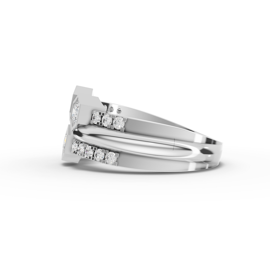 0.61 Ct Round Statement Lab Diamond Ring