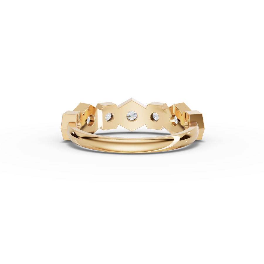 2.62 Ct Hexagon Round Lab Diamond Set