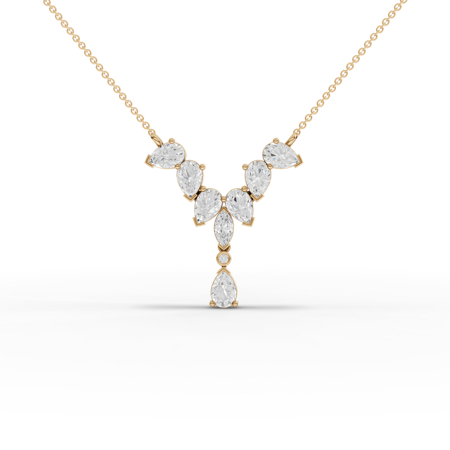 2.67 Ct Marquise & Pear Statement Pendant