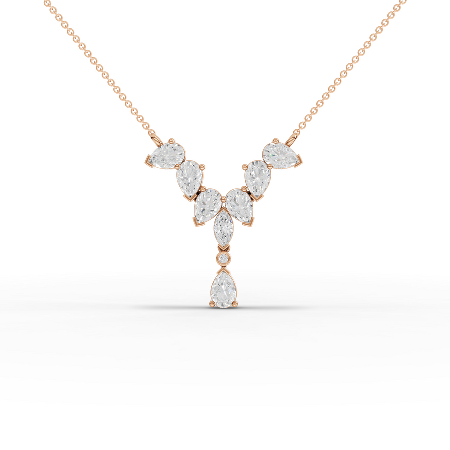 2.67 Ct Marquise & Pear Statement Pendant
