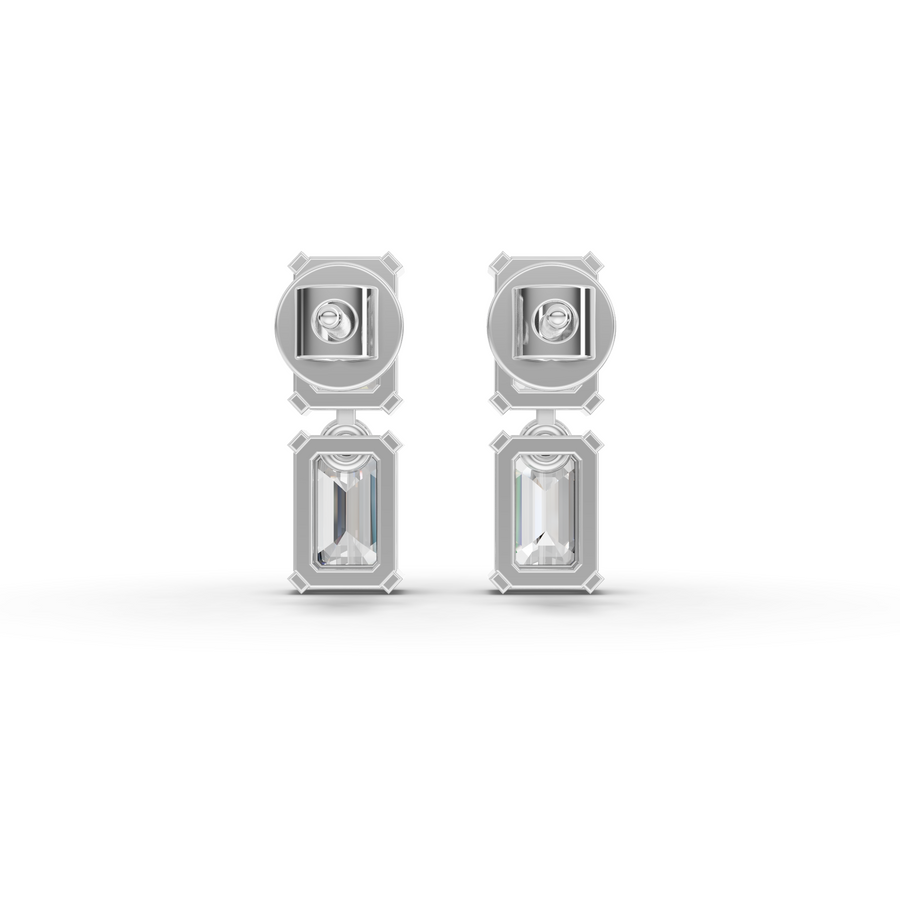 4.70 Ct Emerald Lab Diamond Set