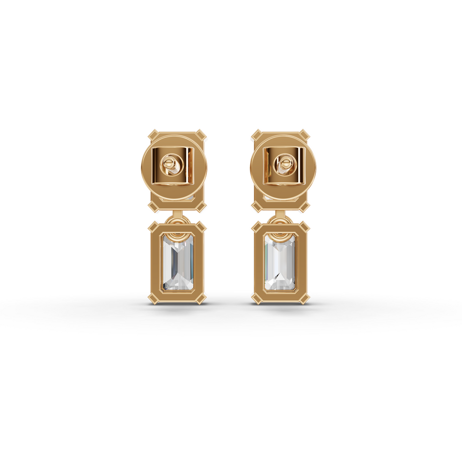 4.70 Ct Emerald Lab Diamond Set