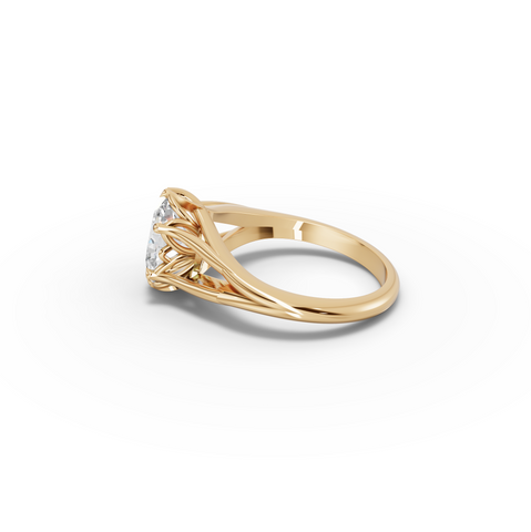 1.50 CT Oval Solitaire Lab Grown Diamond Ring