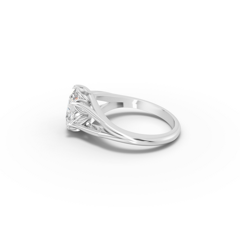 1.50 CT Oval Solitaire Lab Grown Diamond Ring