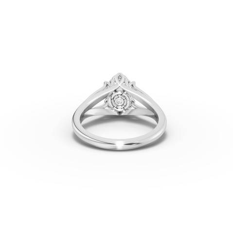 1.50 CT Oval Solitaire Lab Grown Diamond Ring