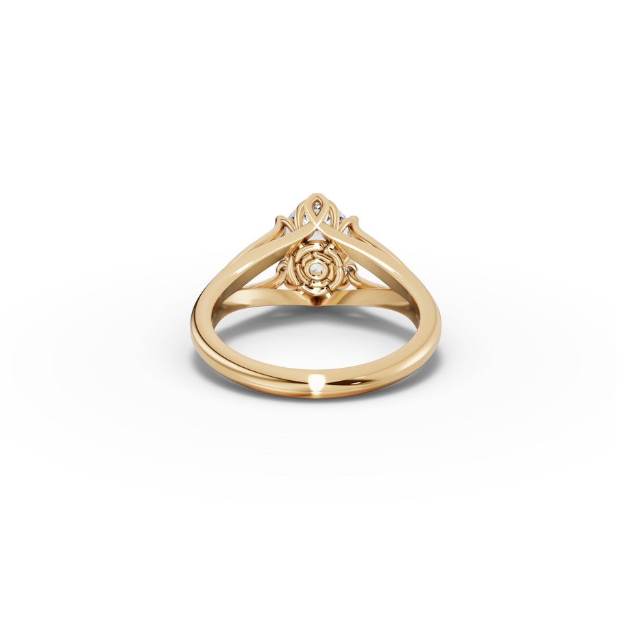 1.50 CT Oval Solitaire Lab Grown Diamond Ring
