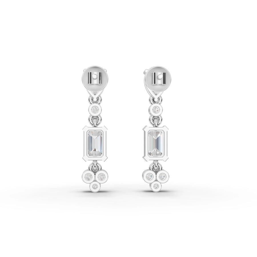5.56 Ct Pear & Emerald Lab Diamond Set
