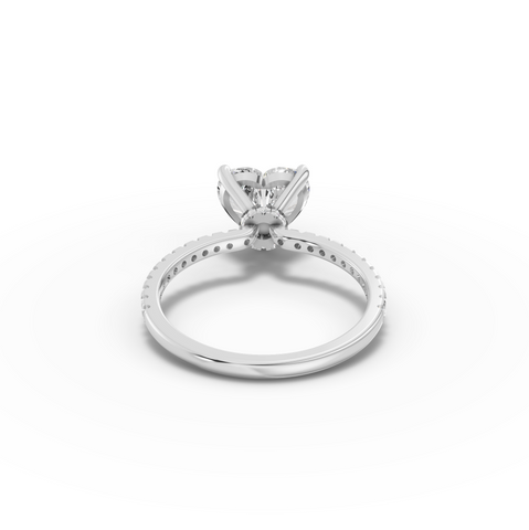 2.23 Ct Heart Hidden Halo Pavé Ring