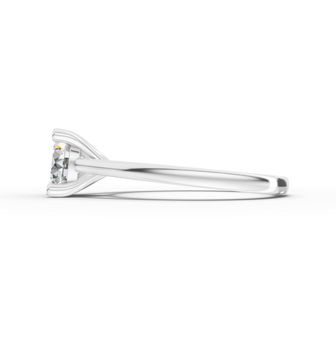 1.00 Ct Round Solitaire Lab Diamond Ring 1.00 Ct Center