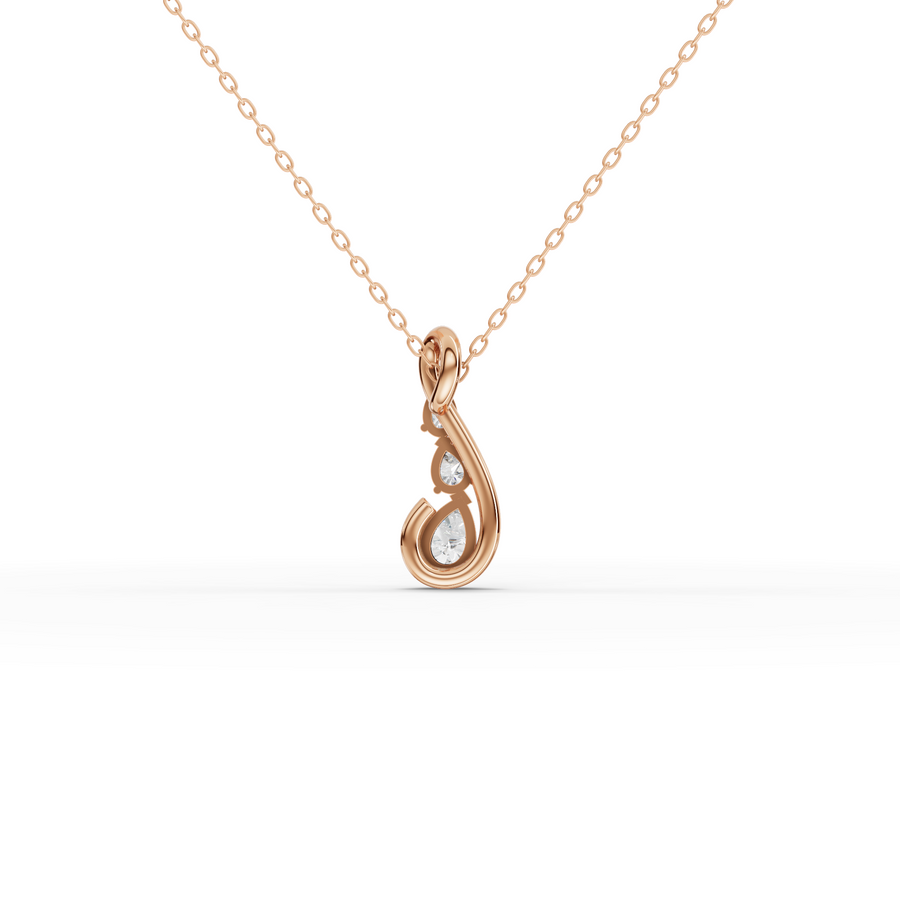 0.63 Ct Pear Statement Diamond Pendant