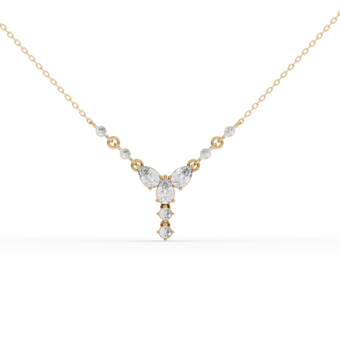 4.52 Ct Floral Drop Lab Grown Diamond Jewelry Set