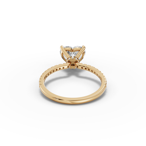 2.23 Ct Heart Hidden Halo Pavé Ring