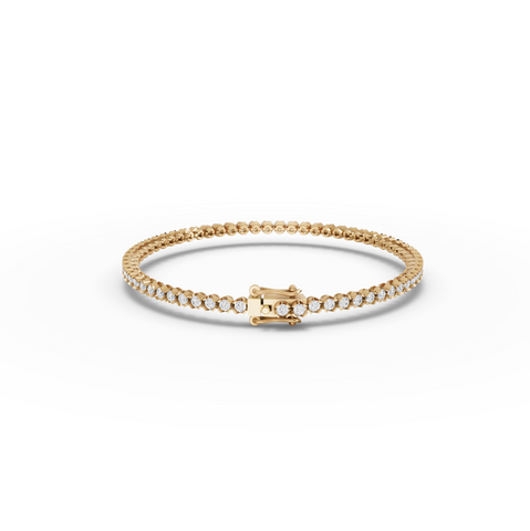 1.88 CT Round Lab Diamond Prong Set Tennis Bracelet