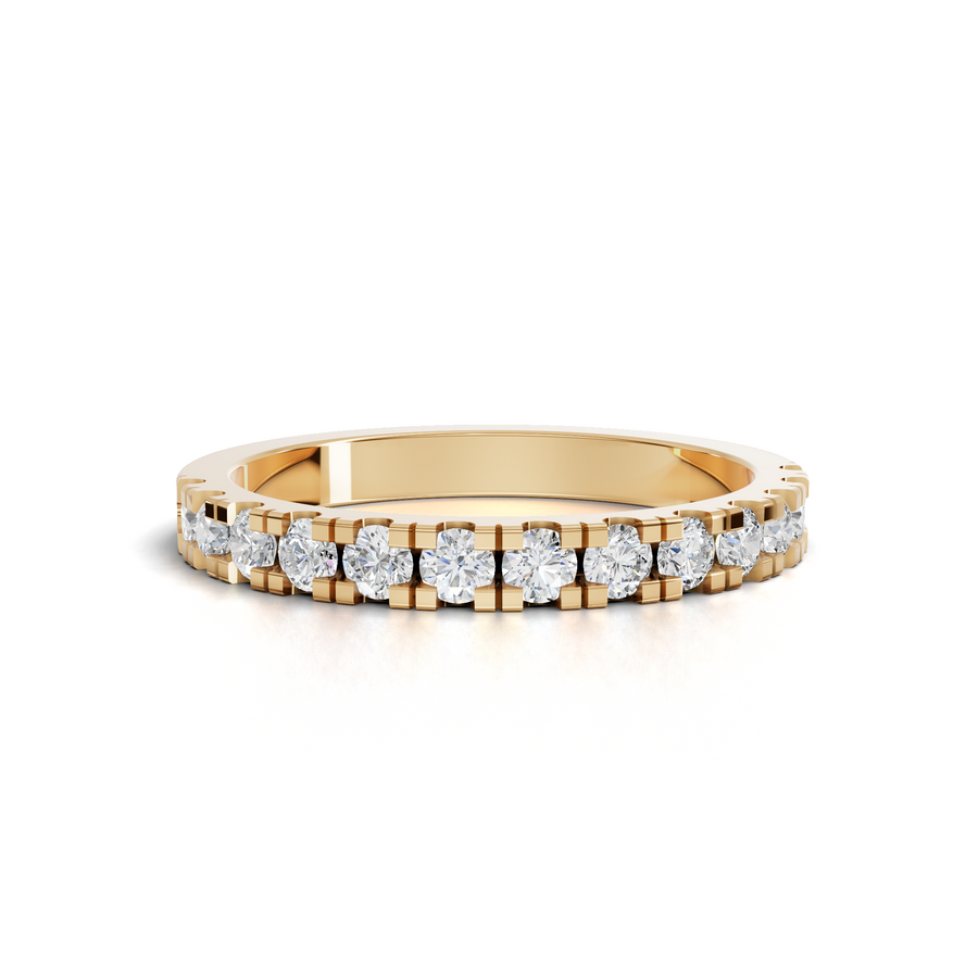 0.58 Ct Round Bar-Set Full Eternity Band