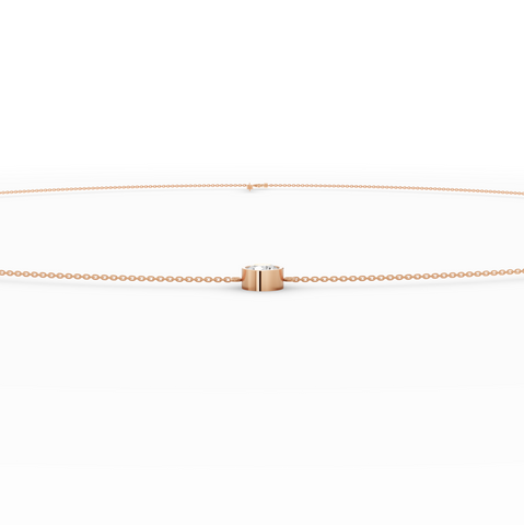 3.00 CT Round Bezel Lab Diamond Belly Chain