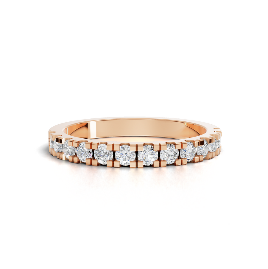 0.58 Ct Round Bar-Set Full Eternity Band