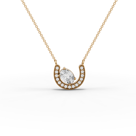 Lab Grown Diamond Pear Horseshoe Halo Jewelry Set with Necklace Earrings and Open Ring