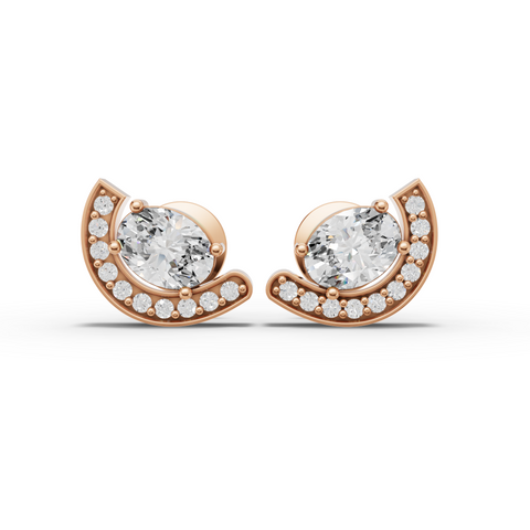 Lab Grown Diamond Pear Horseshoe Halo Jewelry Set with Necklace Earrings and Open Ring