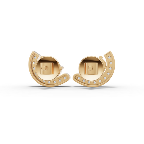 Lab Grown Diamond Pear Horseshoe Halo Jewelry Set with Necklace Earrings and Open Ring