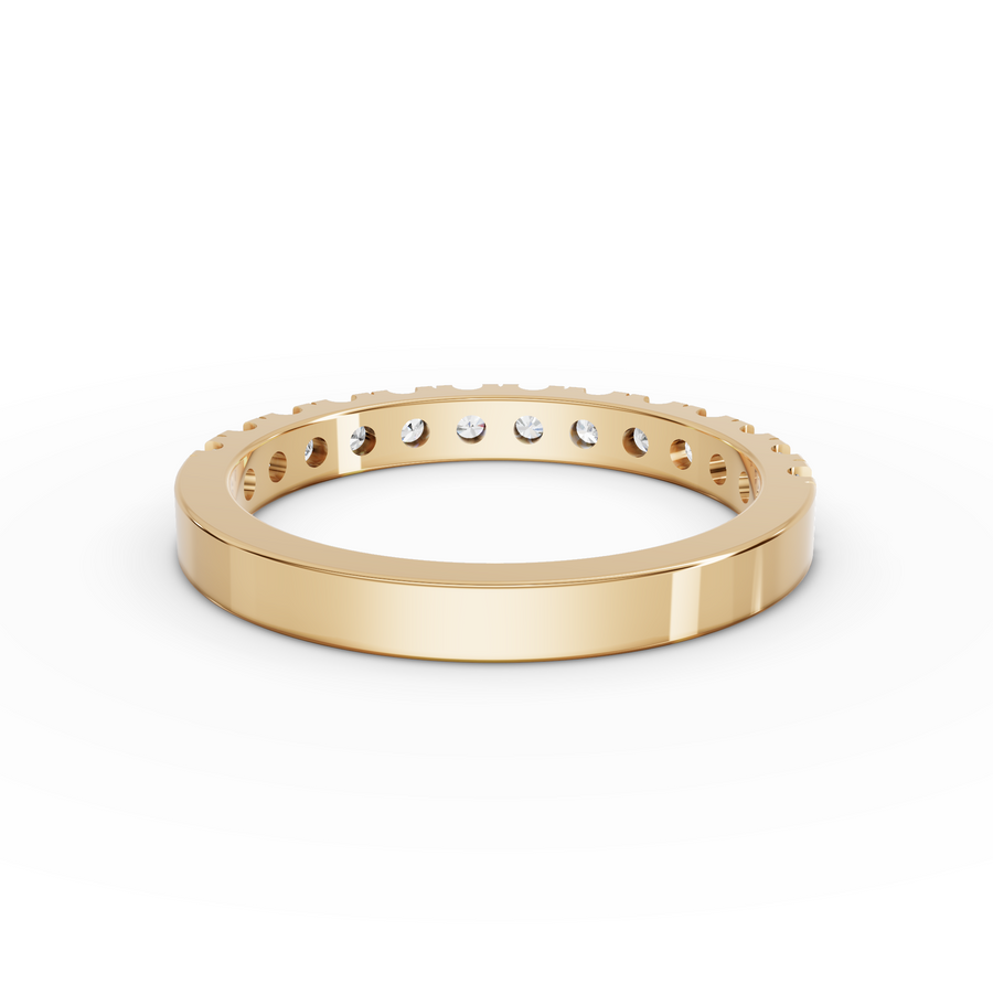 0.58 Ct Round Bar-Set Full Eternity Band