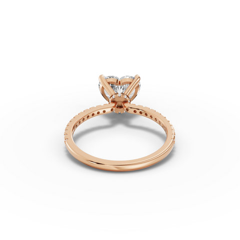 2.23 Ct Heart Hidden Halo Pavé Ring