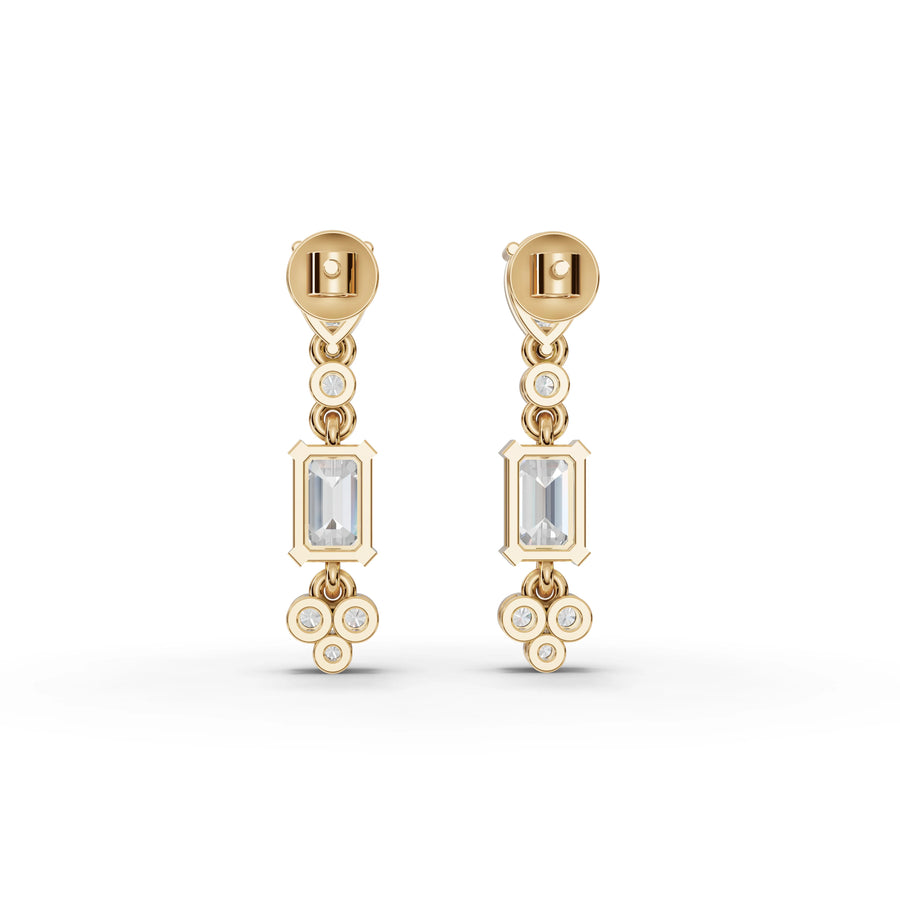 5.56 Ct Pear & Emerald Lab Diamond Set