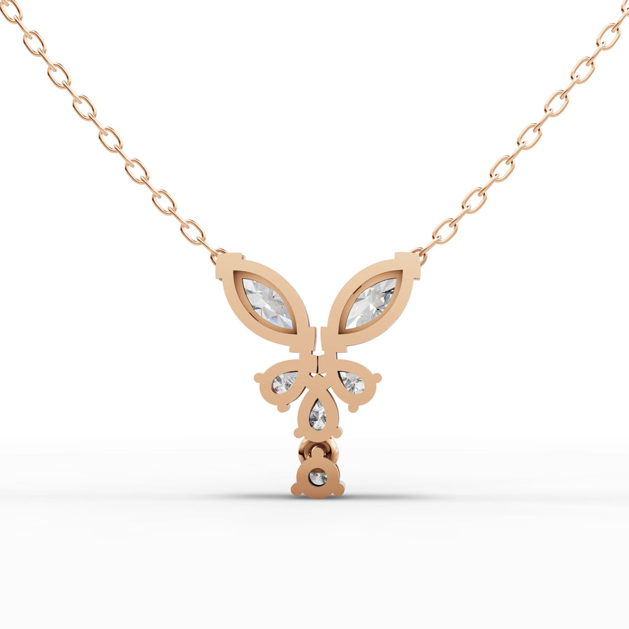 2.04 Ct Marquise Lab Diamond Floral Set