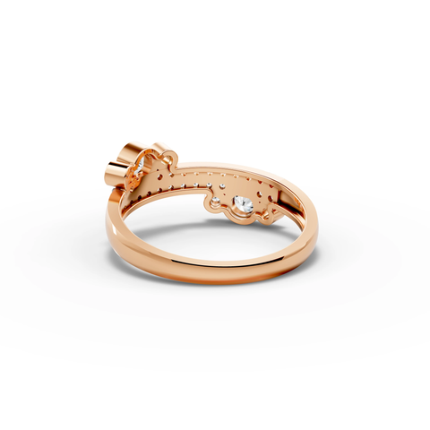 Lab-Grown Diamond Multi-Row Pavé Band Ring with Bezel Accents