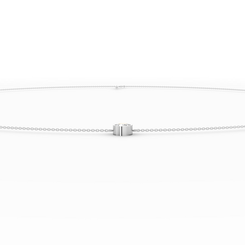3.00 CT Round Bezel Lab Diamond Belly Chain
