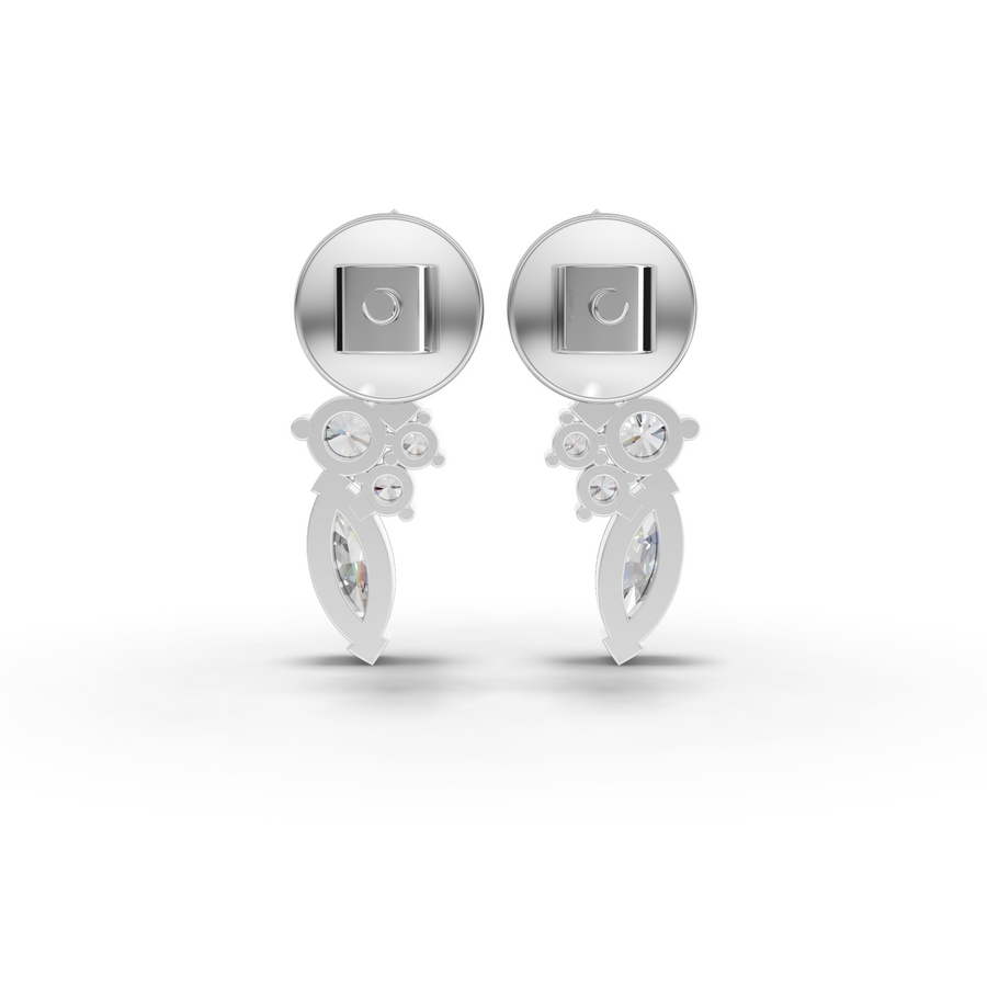 3.86 Ct Marquise Cluster Diamond Set