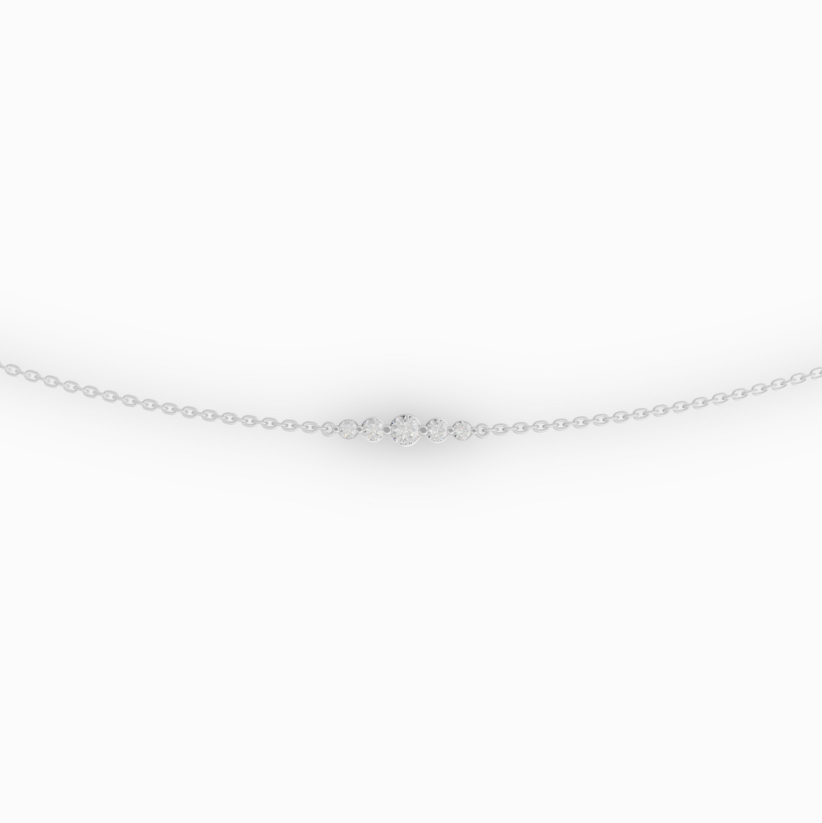 0.57 CT Five-Stone Lab Diamond Belly Chain