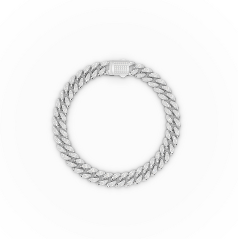 1.48 CT Pavé Cuban Link Lab Diamond Bracelet