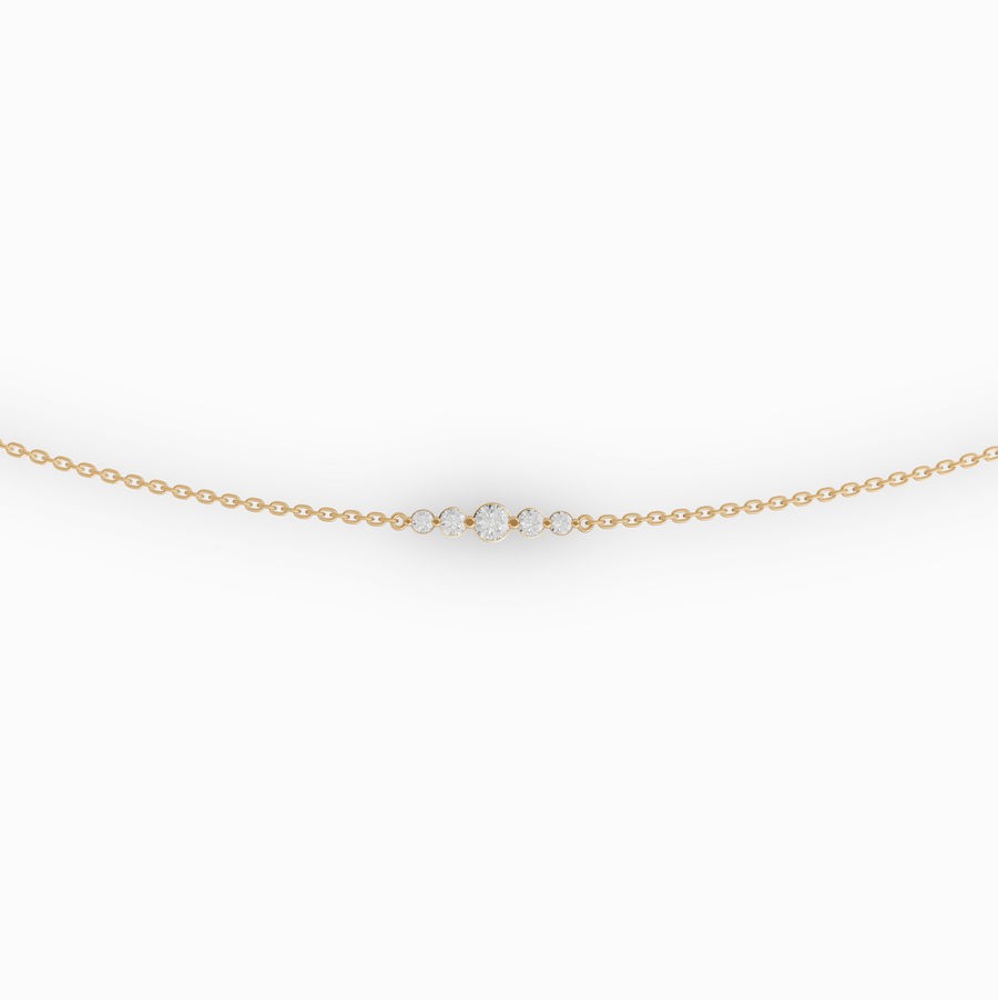 0.57 CT Five-Stone Lab Diamond Belly Chain