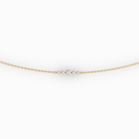 0.57 CT Five-Stone Lab Diamond Belly Chain