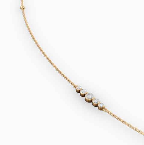 0.57 CT Five-Stone Lab Diamond Belly Chain