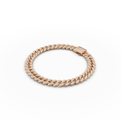 1.48 CT Pavé Cuban Link Lab Diamond Bracelet