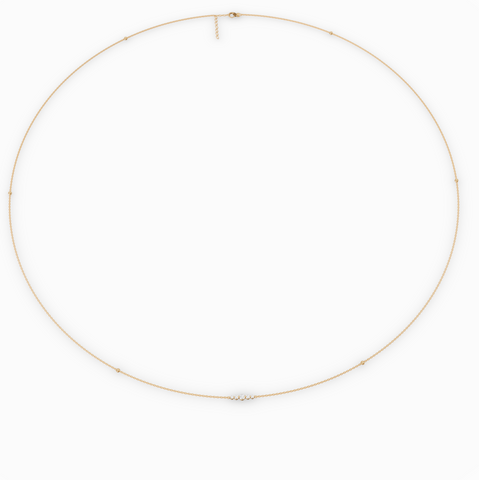 0.57 CT Five-Stone Lab Diamond Belly Chain