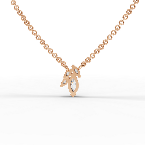 1.40 Ct Marquise Cluster Lab Diamond Jewelry Set