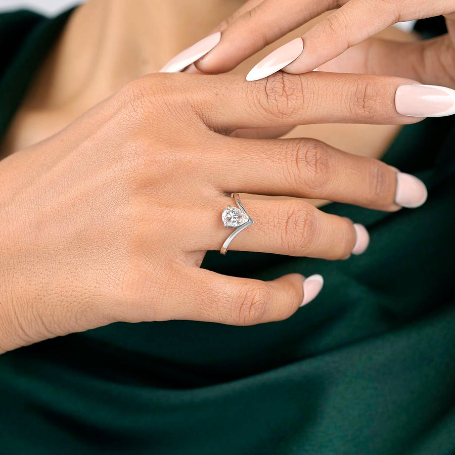 Close-up of brilliance on hand