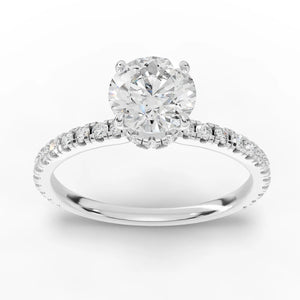 Hidden Halo Engagement Rings
