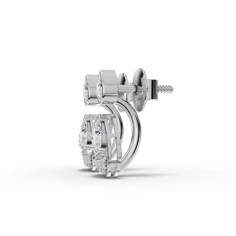 Pear-Cut Lab-Grown Diamond Teardrop Drop Earrings