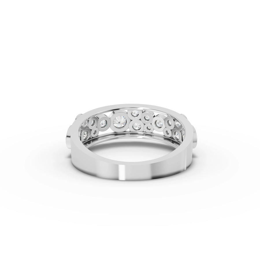 1.52 Ct Round Lab Diamond Cluster Set