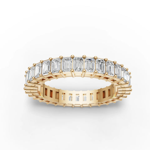 Emerald-Cut Lab-Grown Diamond Eternity Band