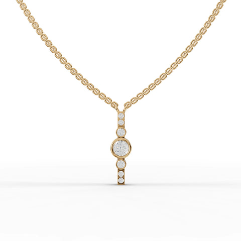 1.29 Ct Modern Bezel Lab Diamond Jewelry Set with Pendant, Earrings & Three-Stone Ring