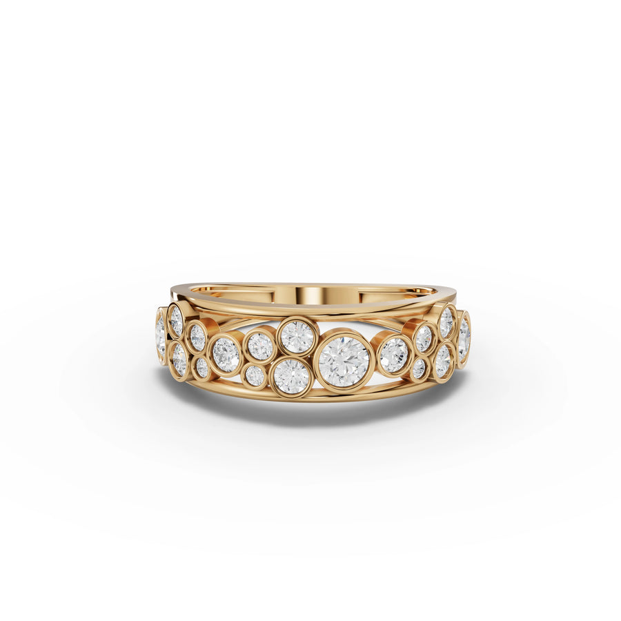 1.52 Ct Round Lab Diamond Cluster Set